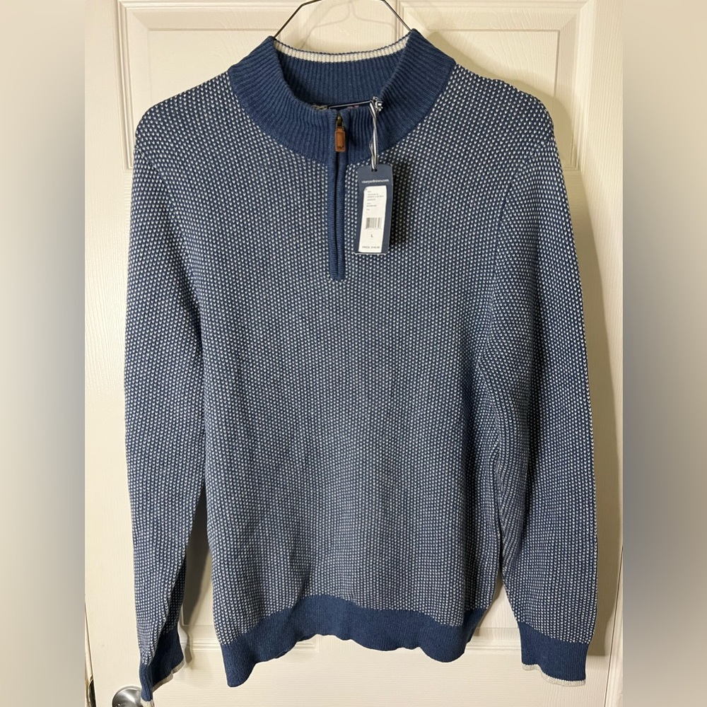 Vineyard vines 1/4 zip Birdseye Sweater